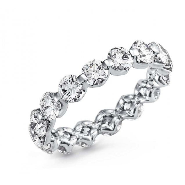 Diamond Ring set in 14k White Gold (3.4cts) Custom Title by chrisjewels